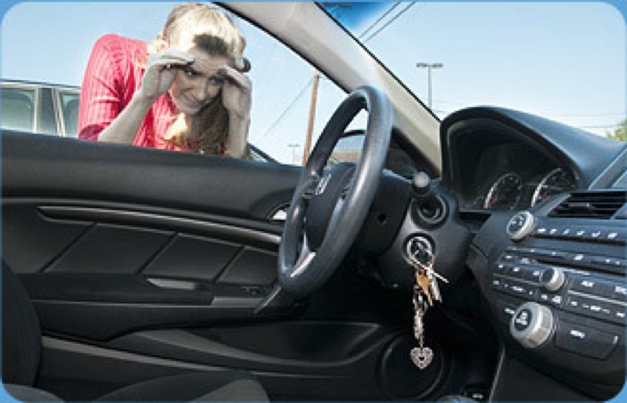 Keys locked inside a car in Las Vegas — call Area Locksmith